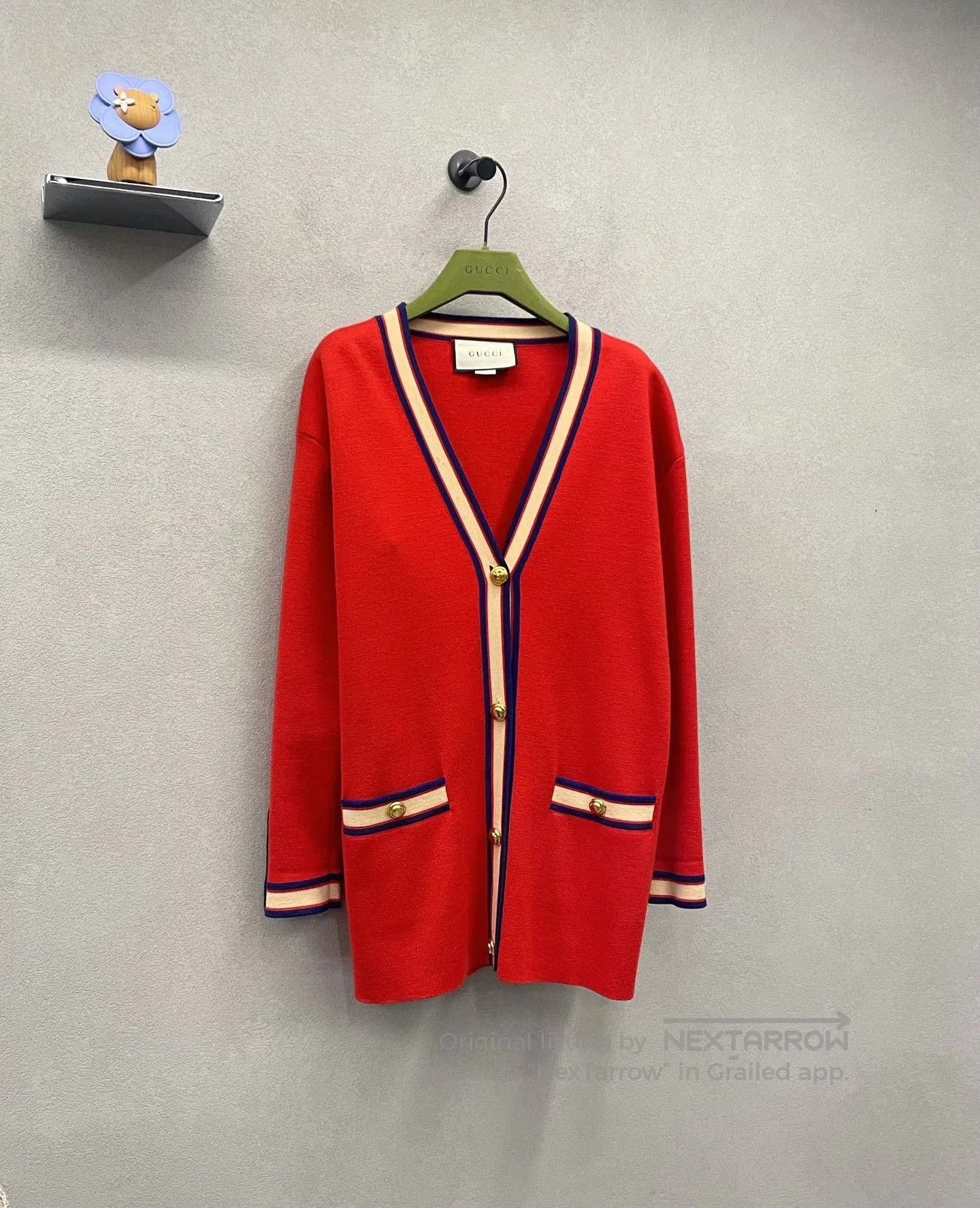 Gucci Gucci Red Knit Cardigan XXS. Size XXS / US 00 / IT 34 - 3 Thumbnail