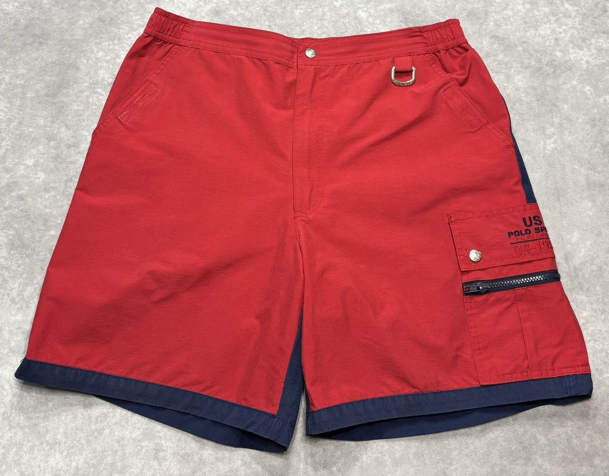 Polo Ralph Lauren 90’s Vintage Polo Ralph Lauren Polo Sport 04-1996 Shorts Size US 34 / EU 50 - 1 Thumbnail