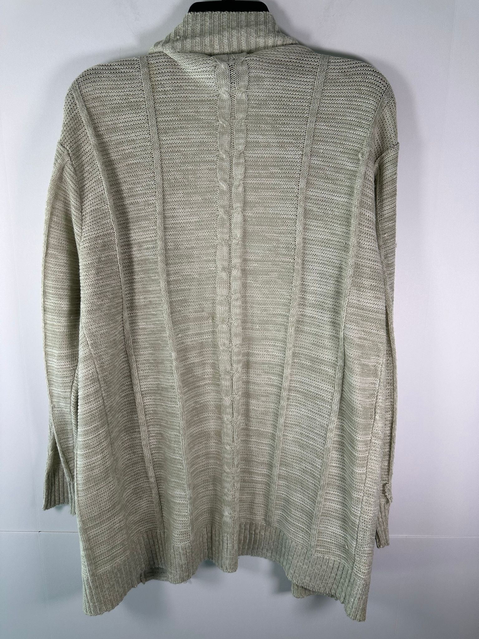 Other Evelyn Taylor Cardigan Womens 1X Open Front Cable Knit Long Size XL / US 12-14 / IT 48-50 - 6 Thumbnail
