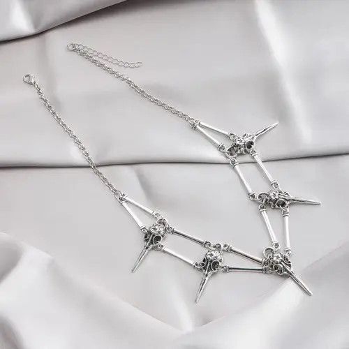 Jewelry Maijima x Akane Bird Skull Chocker Necklace Size ONE SIZE - 4 Thumbnail