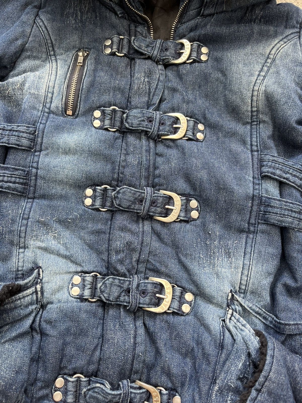 Japanese Brand Archive Denim Distressed Jacket Fur Hoodie Senditionaries Size US M / EU 48-50 / 2 - 5 Thumbnail