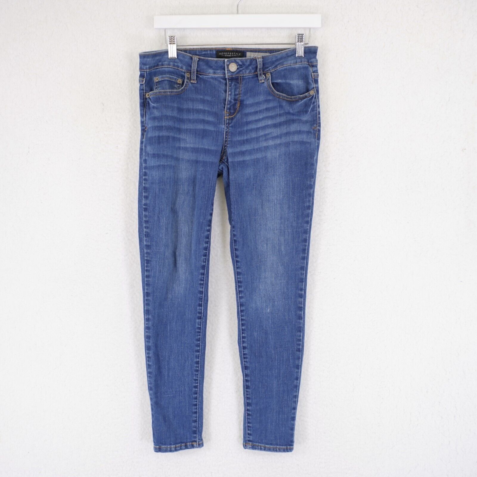 Aeropostale Aeropostale Jeggings Blue Jeans 8 Short 30/26 Mid Rise Stone Size 30" / US 8 / IT 44 - 1 Thumbnail