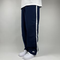 Nike Vintage y2k classic navy blue swoosh logo track pants