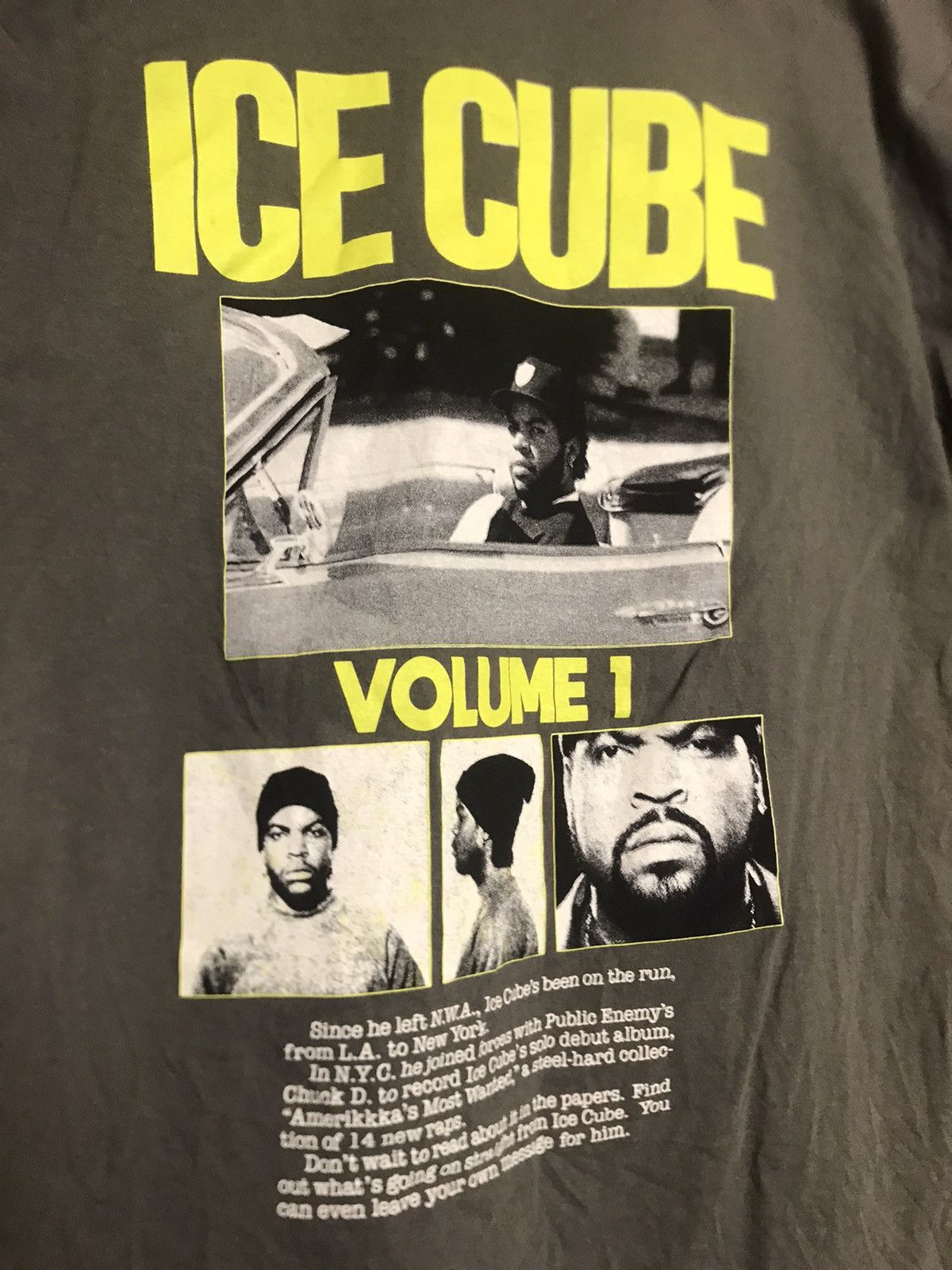 Band Tees Ice Cube volume 1 back print oversized t-shirt Size US S / EU 44-46 / 1 - 7 Thumbnail