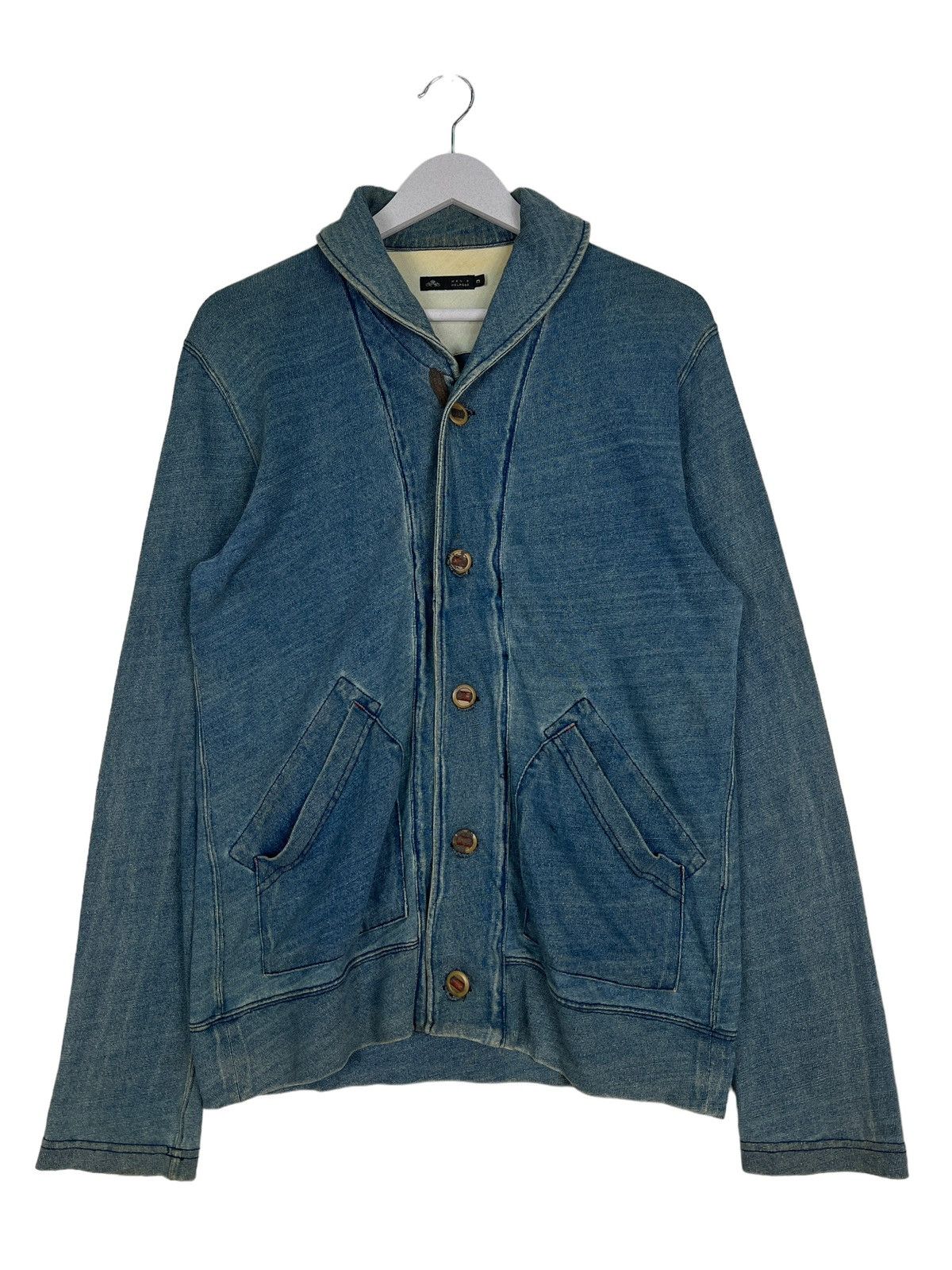 Melrose 🔥 MELROSE SHAWL COLAR INDIGO JACKET Size US M / EU 48-50 / 2 - 3 Thumbnail