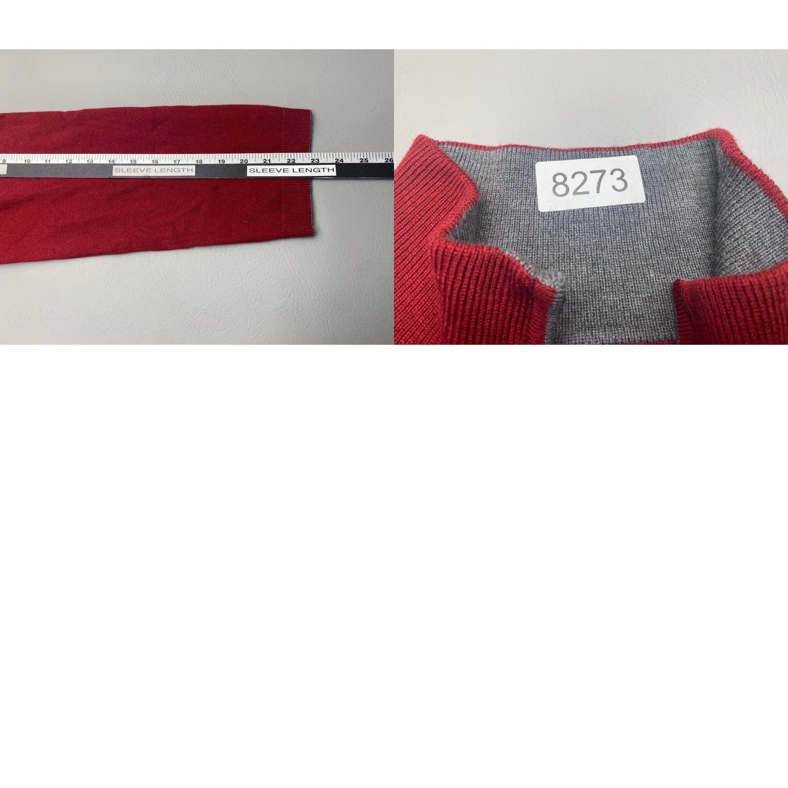 Banana Republic Banana Republic Mens XL 100% Merino Wool Red 1/4 Zip Pullover Sweater 8273 Size US XL / EU 56 / 4 - 8 Thumbnail