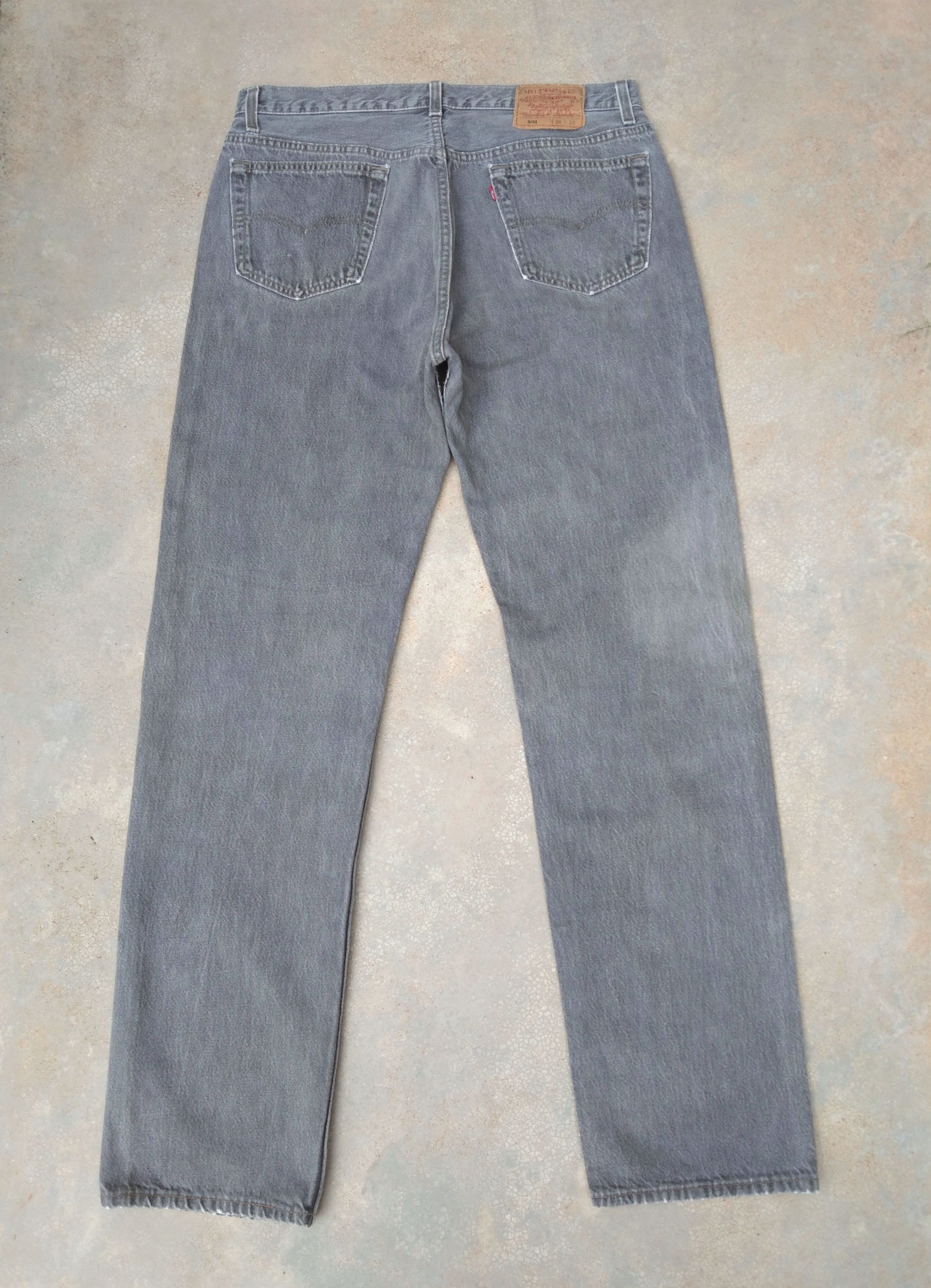 Levi's 90s Vintage Levis 501 Made In USA Straight Leg Jeans 34x33 Size US 34 / EU 50 - 2 Thumbnail