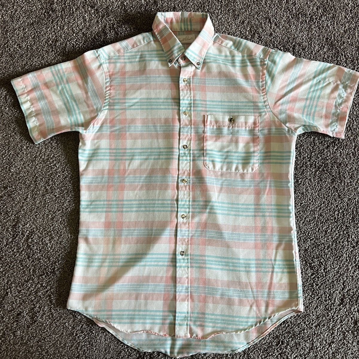 Other Vintage 70s Arnold Palmer Plaid Cotton Blend Button Up Size US M / EU 48-50 / 2 - 2 Thumbnail