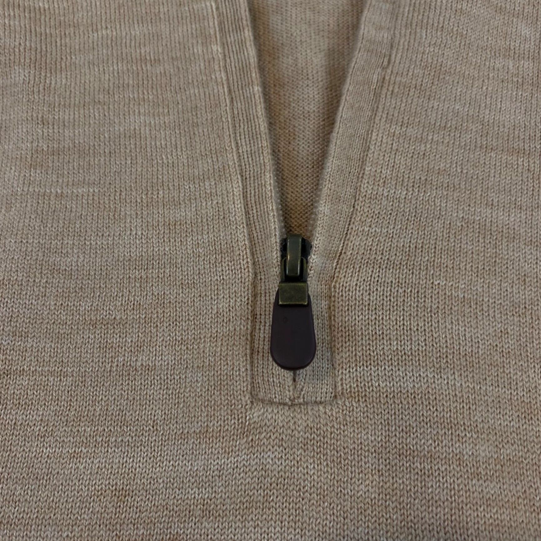 Orvis VINTAGE Orvis Sweater Mens XL Brown Cable Knit Wool 1/4 Zip Pullover Fall Winter Men's Size US XL / EU 56 / 4 - 3 Thumbnail