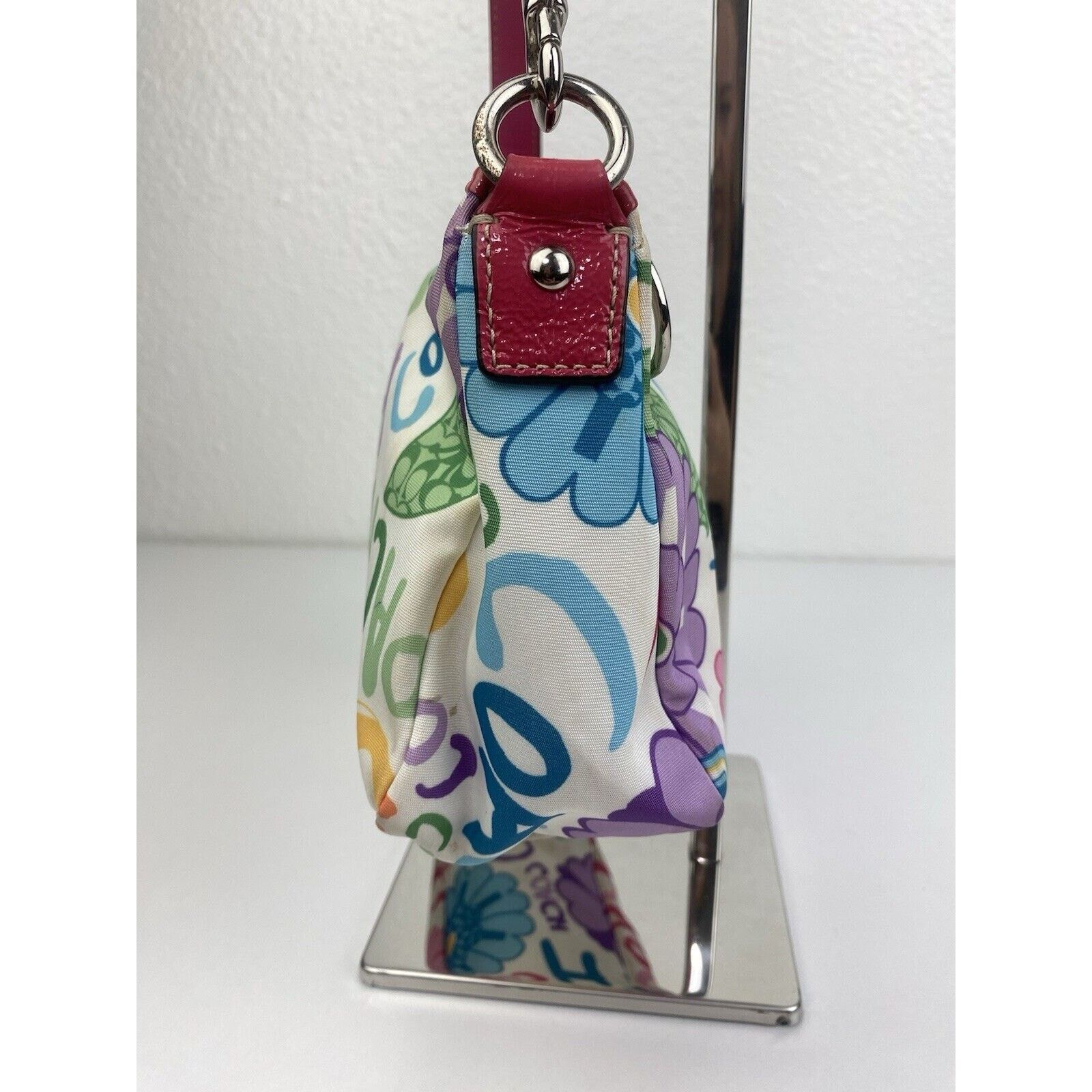 Coach Y2K Coach Floral Signature Poppy Shoulder Purse Bag Colorful Size ONE SIZE - 8 Thumbnail