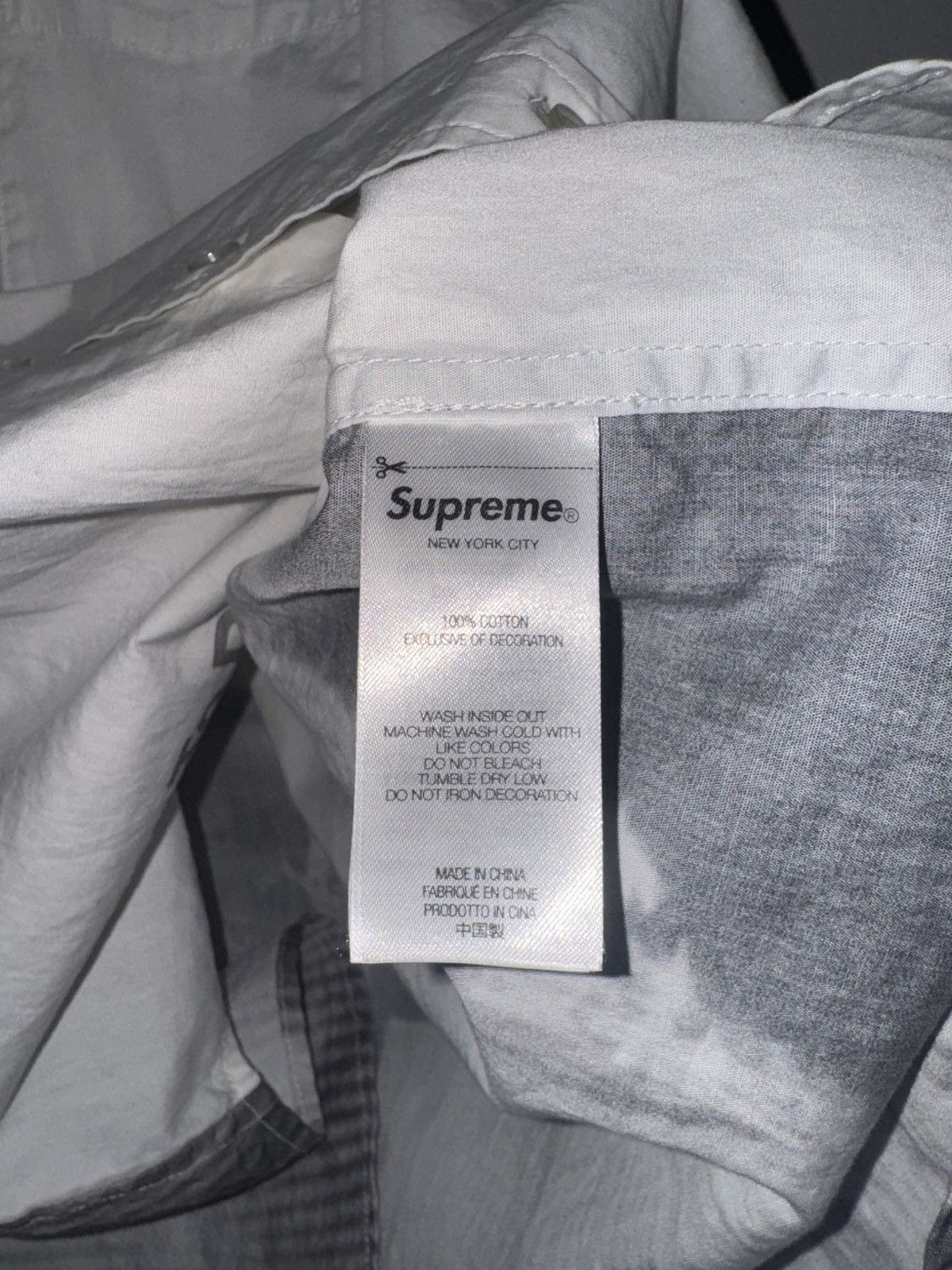 Supreme Supreme Aphex Twin Come To Daddy Button Up Shirt White Size US M / EU 48-50 / 2 - 6 Thumbnail