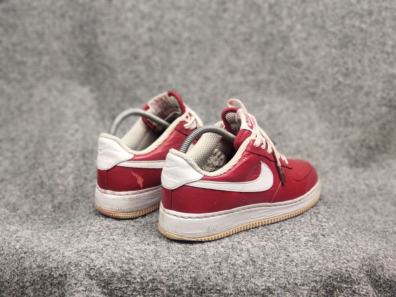 Nike Vintage Nike Air Force Slam Jam Varsity red Supreme sneakers Size US 7 / EU 40 - 14 Thumbnail