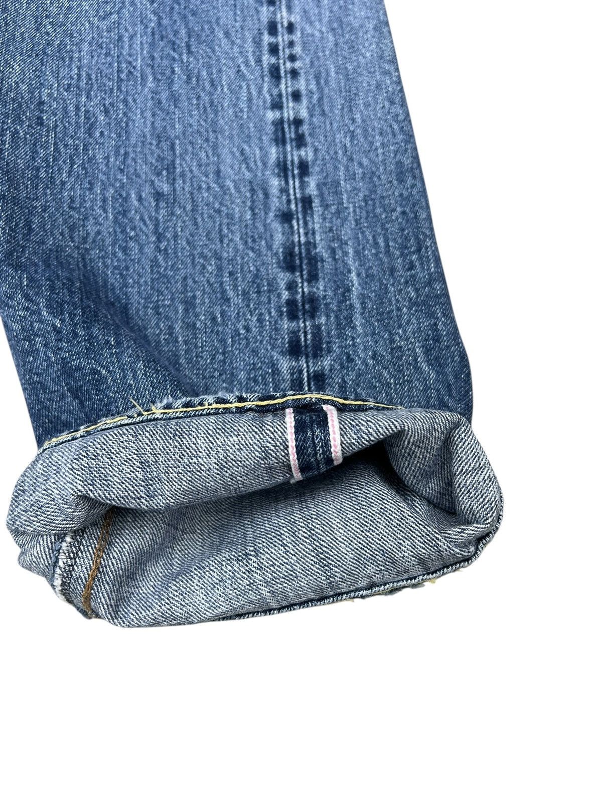 Sugar Cane Trashed Vintage Sugar Cane Distress Denim Selvedge Jeans Size US 33 - 13 Thumbnail
