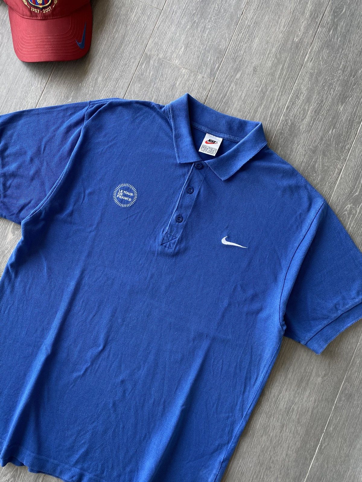 Nike × Vintage Vintage Nike 1998 Le Tour De France Polo Size US S / EU 44-46 / 1 - 1 Thumbnail