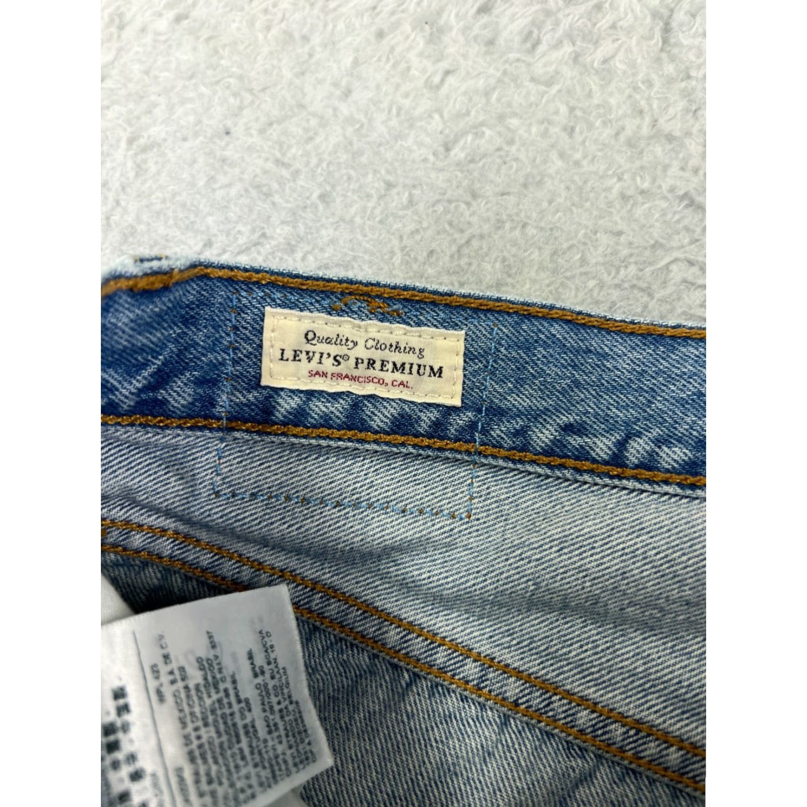 Levi's Levis 501 Jeans Skinny Blue Denim 31x27 Adult Regular Women Button Fly Distressed Stretch Vintage: No Size 24" / US 00 / IT 34 - 6 Thumbnail