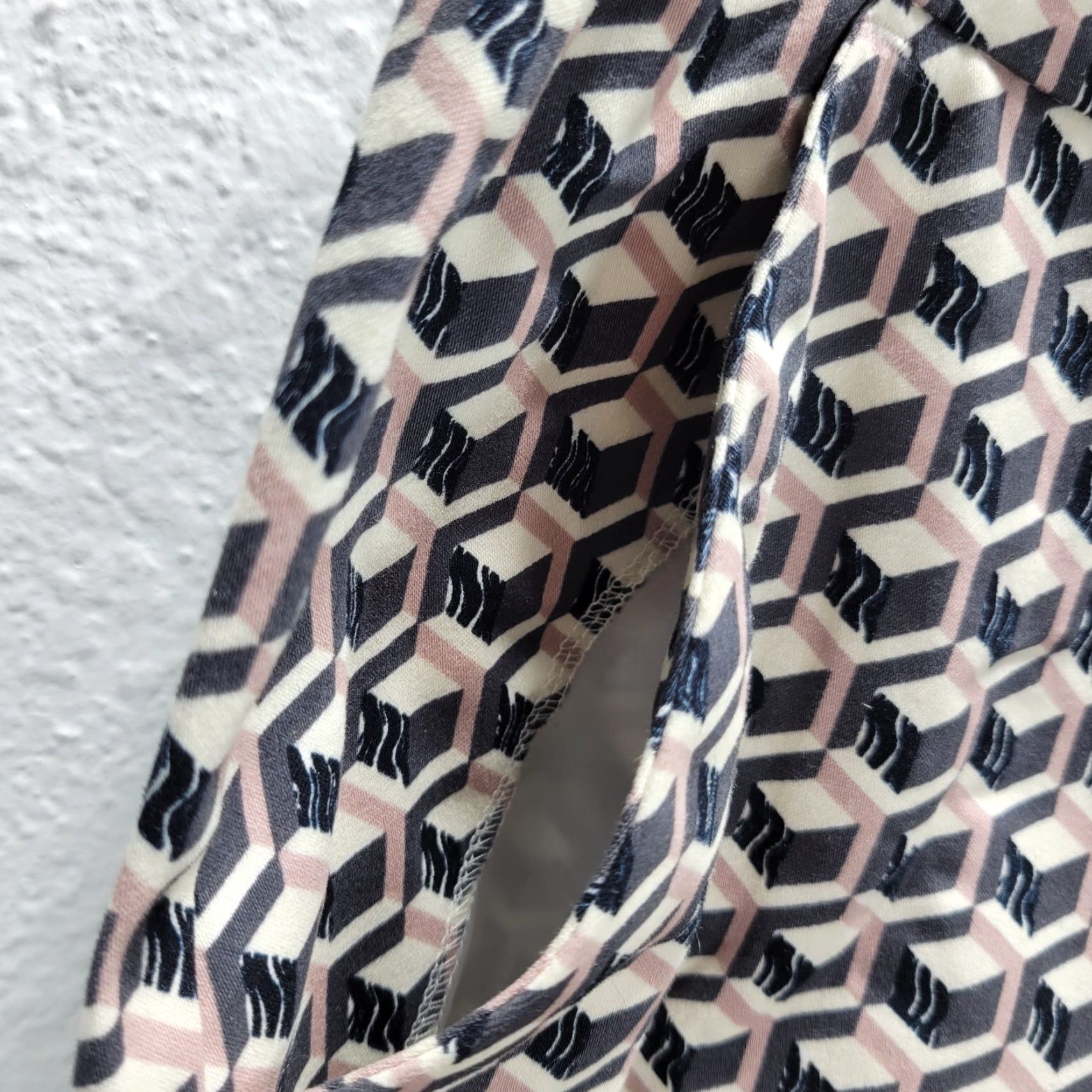 Vintage VINTAGE Women's Linea Black Cream Geometric Ankle Pants High Rise Cotton Size 10 NWT Size 32" / US 10 / IT 46 - 6 Thumbnail