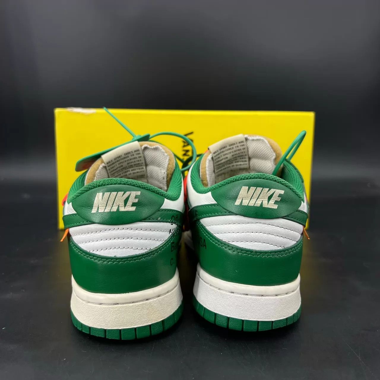 Louis Vuitton Nike OW Dunk white green size 40 Size US 7 / EU 40 - 6 Thumbnail