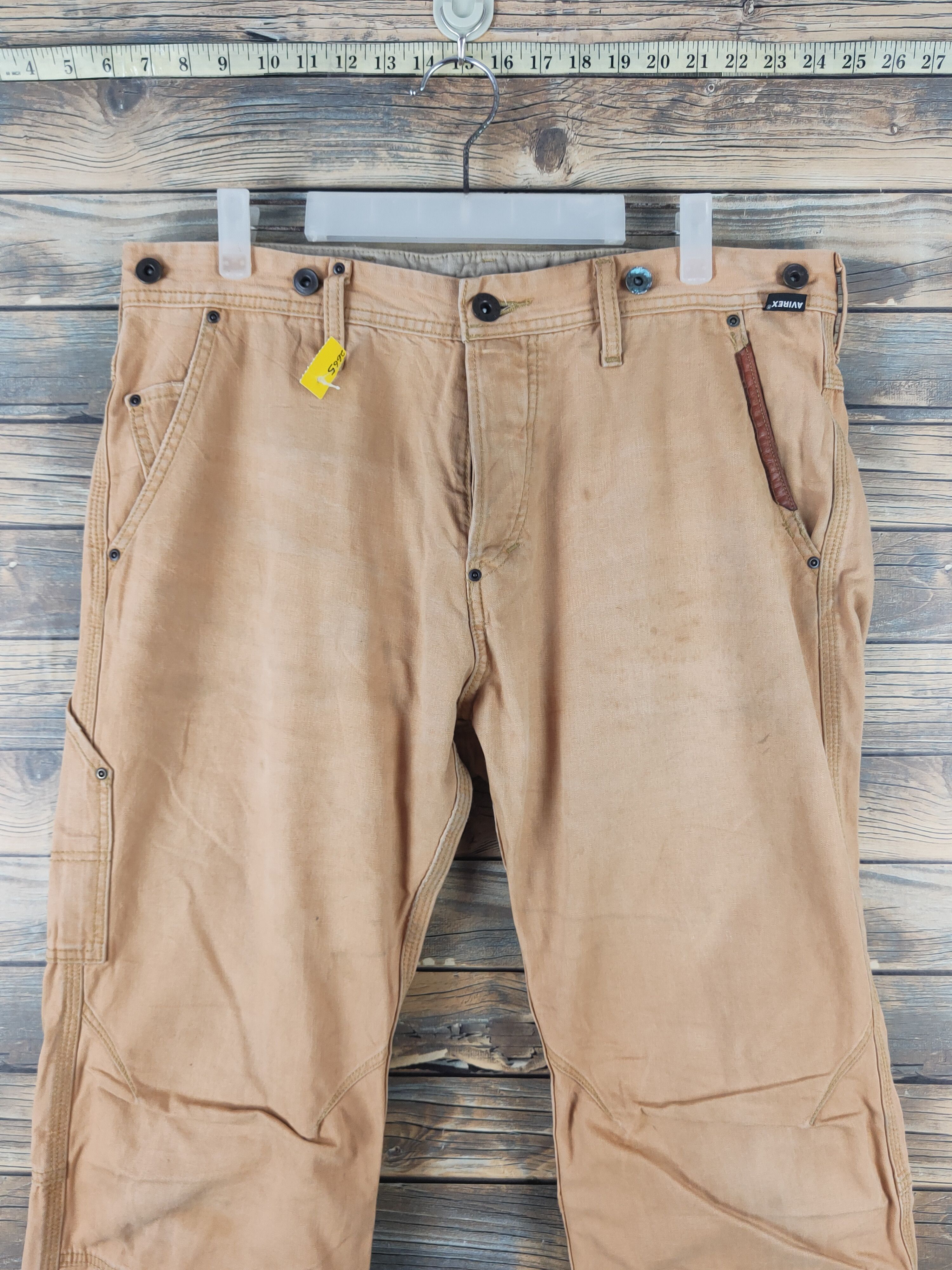 Avirex DL Avirex Orange Multipocket Cargo Pants #2665 Size US 34 / EU 50 - 2 Thumbnail