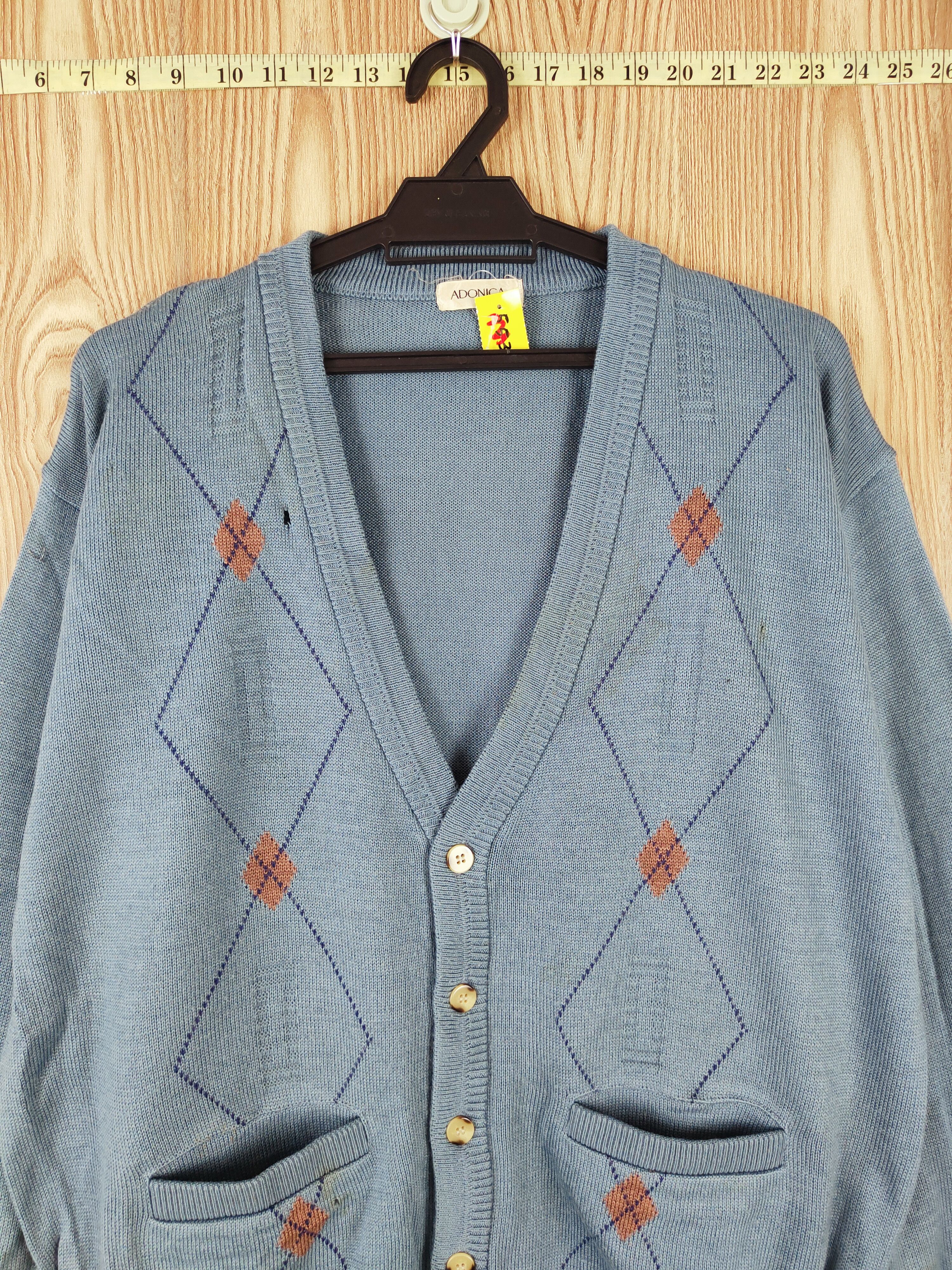 Homespun Knitwear × Japanese Brand Adonica Blue Knitwear Cardigan #W300 Size US L / EU 52-54 / 3 - 2 Thumbnail