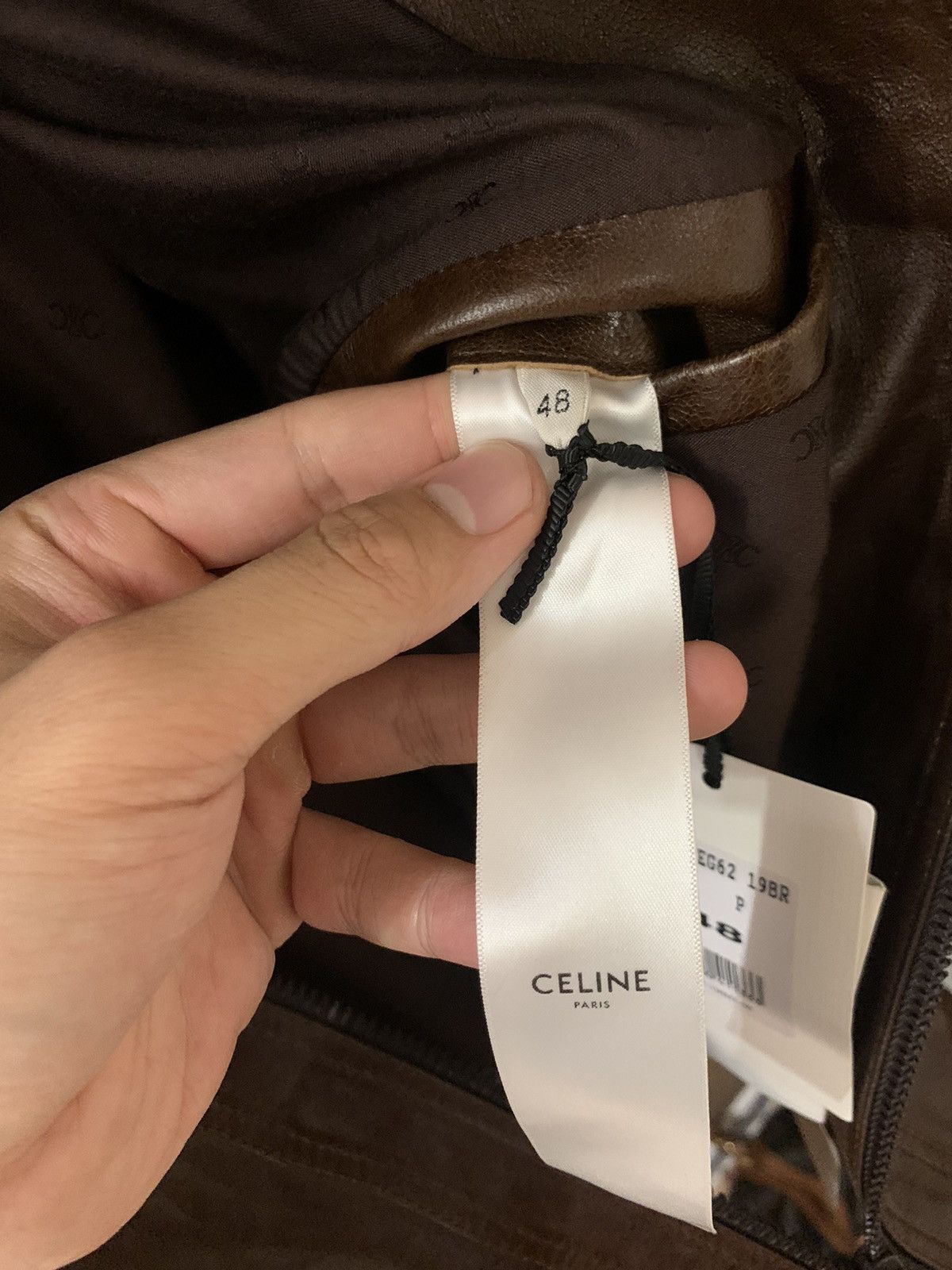 Celine Celine 2023FW Western Brown Lambskin Blouson Zip Jacket Size US M / EU 48-50 / 2 - 4 Thumbnail