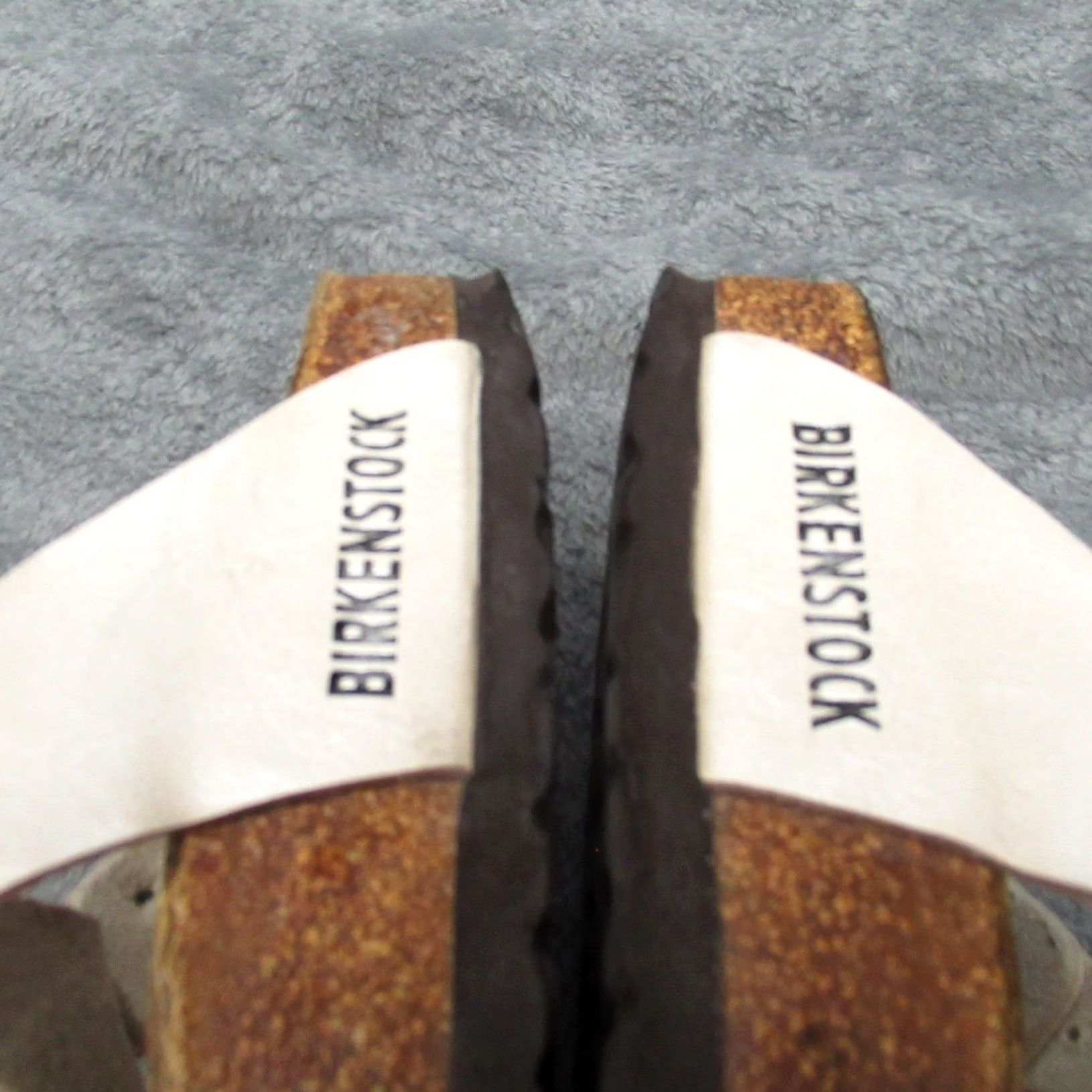 Birkenstock Birkenstock Gizeh Sandals Women 6 Men 4 Thong Pearl White Metallic Cork 37 Size US 6 / IT 36 - 4 Thumbnail