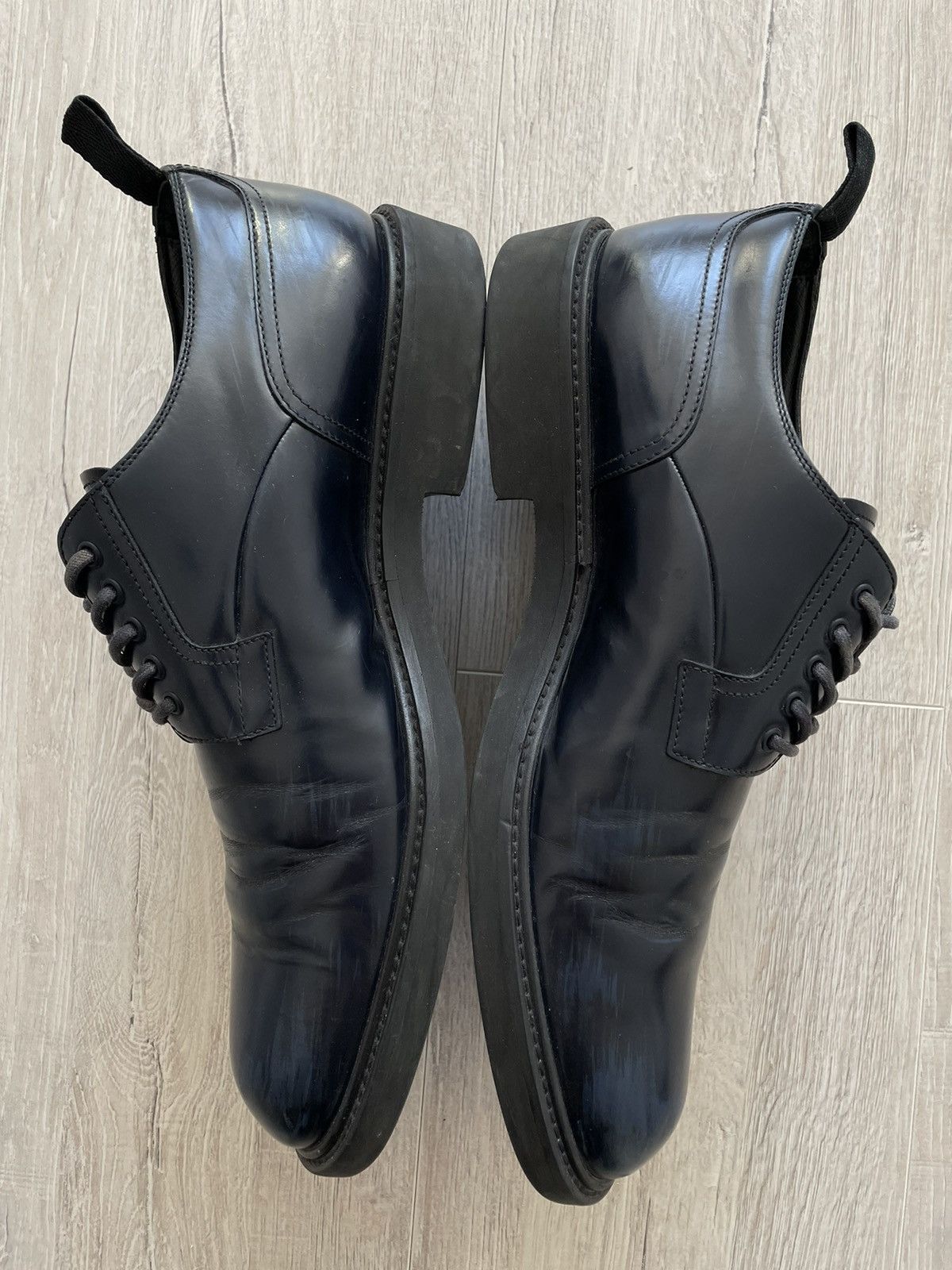Dior Dior Patent Leather Distressed Lace Up Bee Logo Derby Size US 9.5 / EU 42-43 - 2 Thumbnail