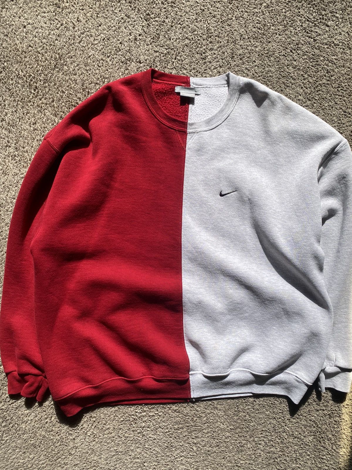 Nike Half & Half Nike Sweater Size US XL / EU 56 / 4 - 1 Thumbnail