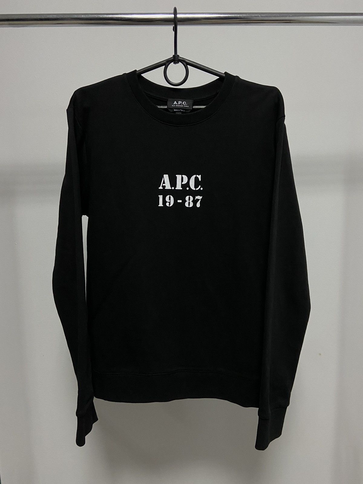 A.P.C. × Vintage APC 1987 Sweatshirt big Logo Vintage 90s Size US S / EU 44-46 / 1 - 1 Thumbnail