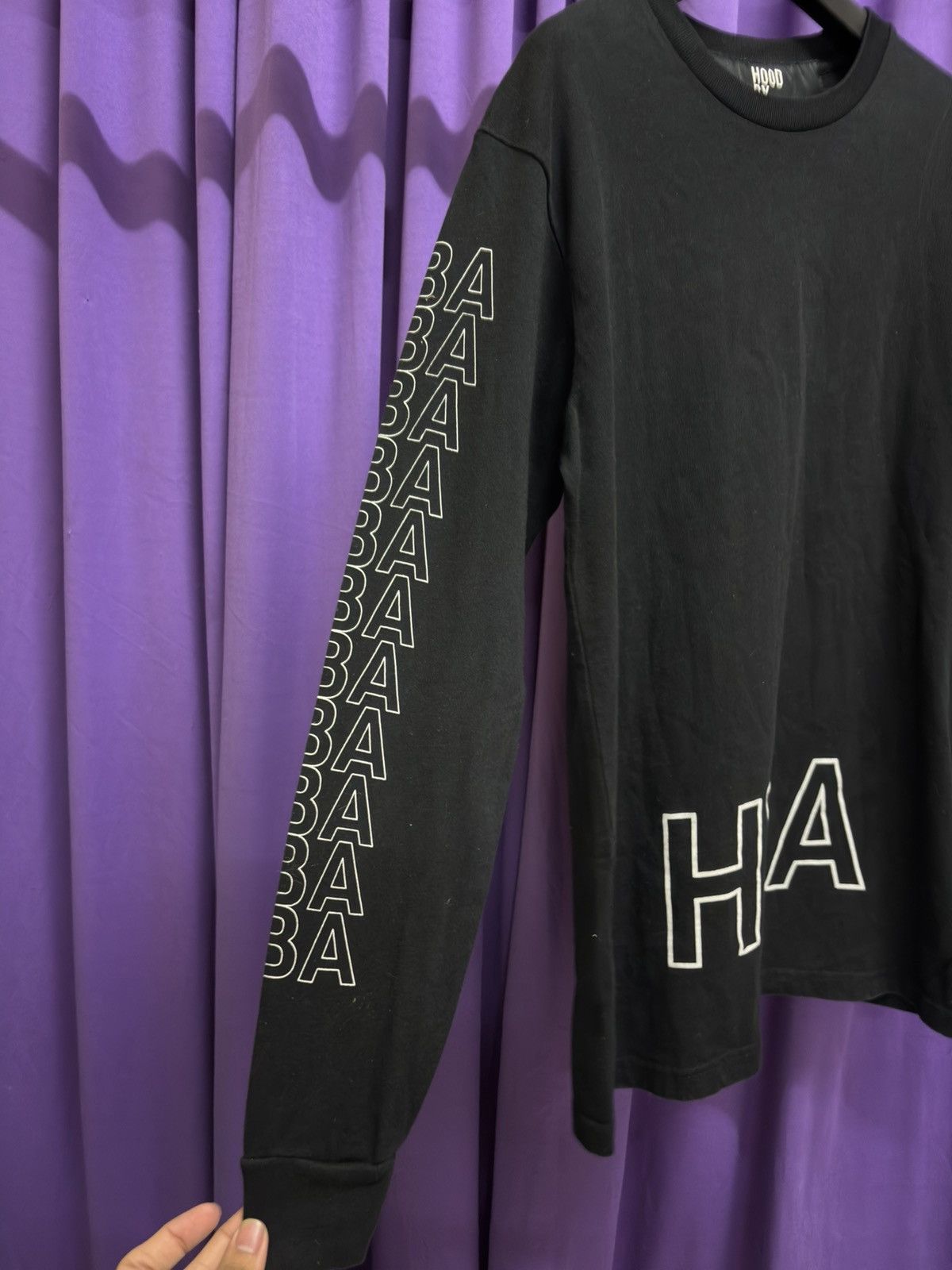 Hood By Air HOOD BY AIR HBA LONG SLEEVE SPELLOUT SLEEVE PLAYBOI CARTI Size US S / EU 44-46 / 1 - 6 Thumbnail