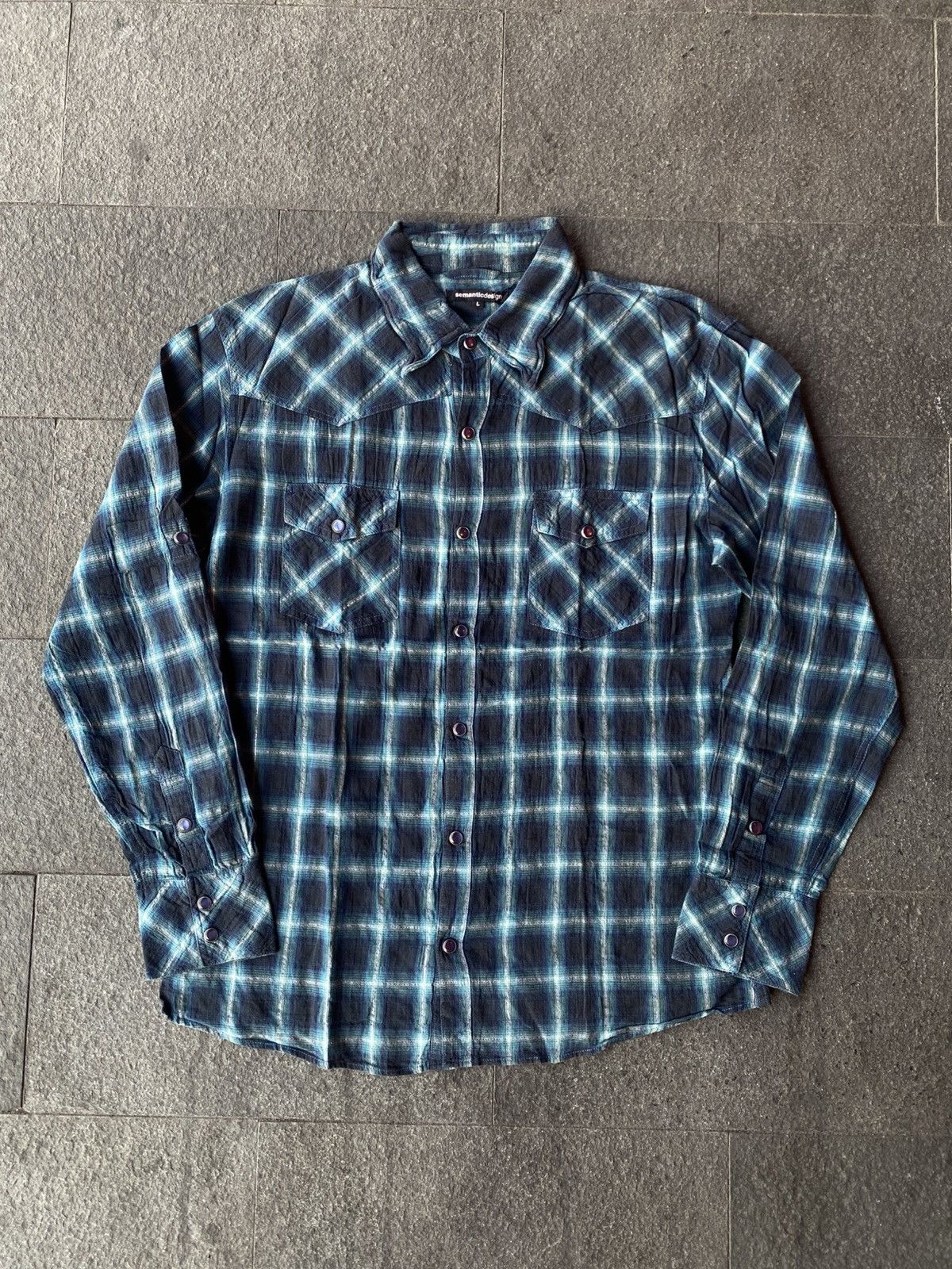 semanticdesign 💸BINDING OFFER💸 SEMANTICDESIGN STONE BUTTON FLANNELSHIRT Size US L / EU 52-54 / 3 - 3 Thumbnail