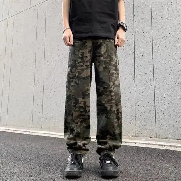 Japanese Brand Retro loose fitting straight leg wide leg jeans Size US 32 / EU 48 - 3 Thumbnail