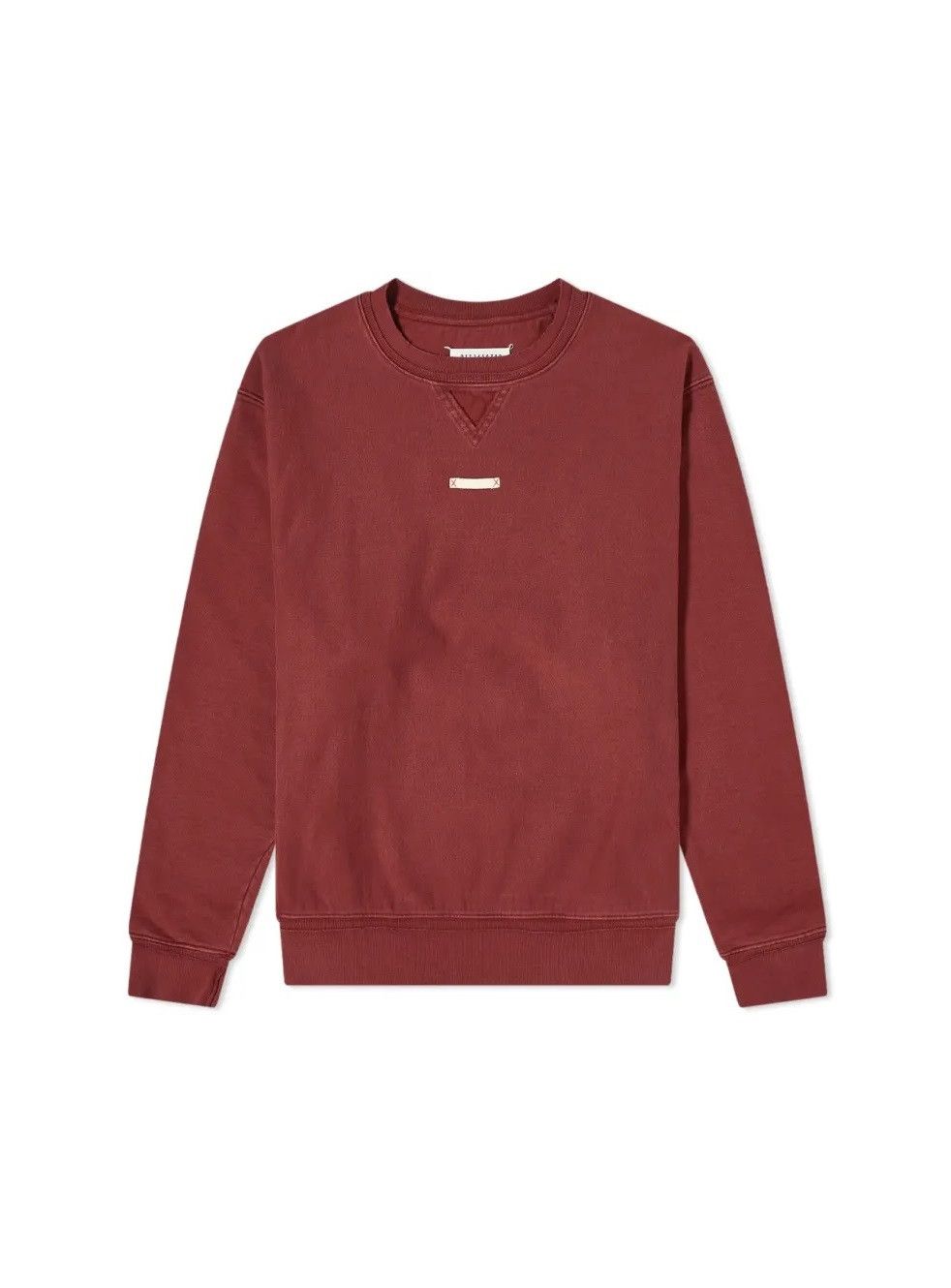 Maison Margiela Margiela Oversized Name Tag Sweatshirt - Washed Burgundy Size US M / EU 48-50 / 2 - 19 Thumbnail