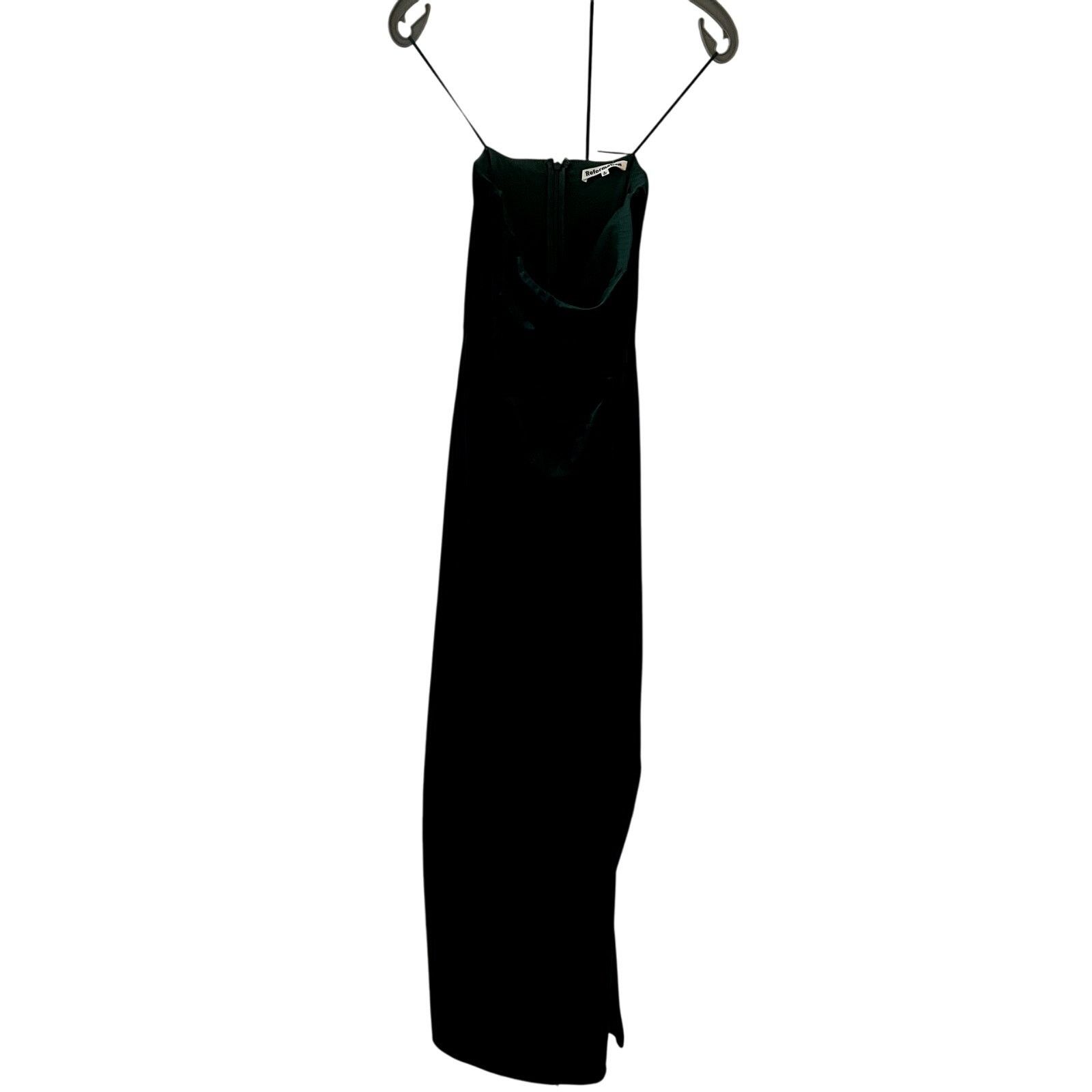 Reformation reformation beacon velvet dress emerald green size S C4 Size S / US 4 / IT 40 - 3 Thumbnail