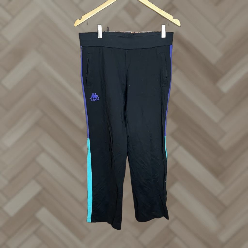 Kappa Kappa Men's Black Athletic Yoga Sweatpants Pants L Pockets Sweatpants Yoga Athletic Black L Mens Size US 33 - 1 Thumbnail