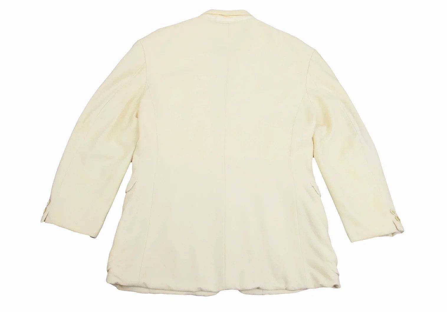 Yohji Yamamoto Yohji Yamamoto Wool Nylon Jacket Cream M Size US M / EU 48-50 / 2 - 16 Thumbnail