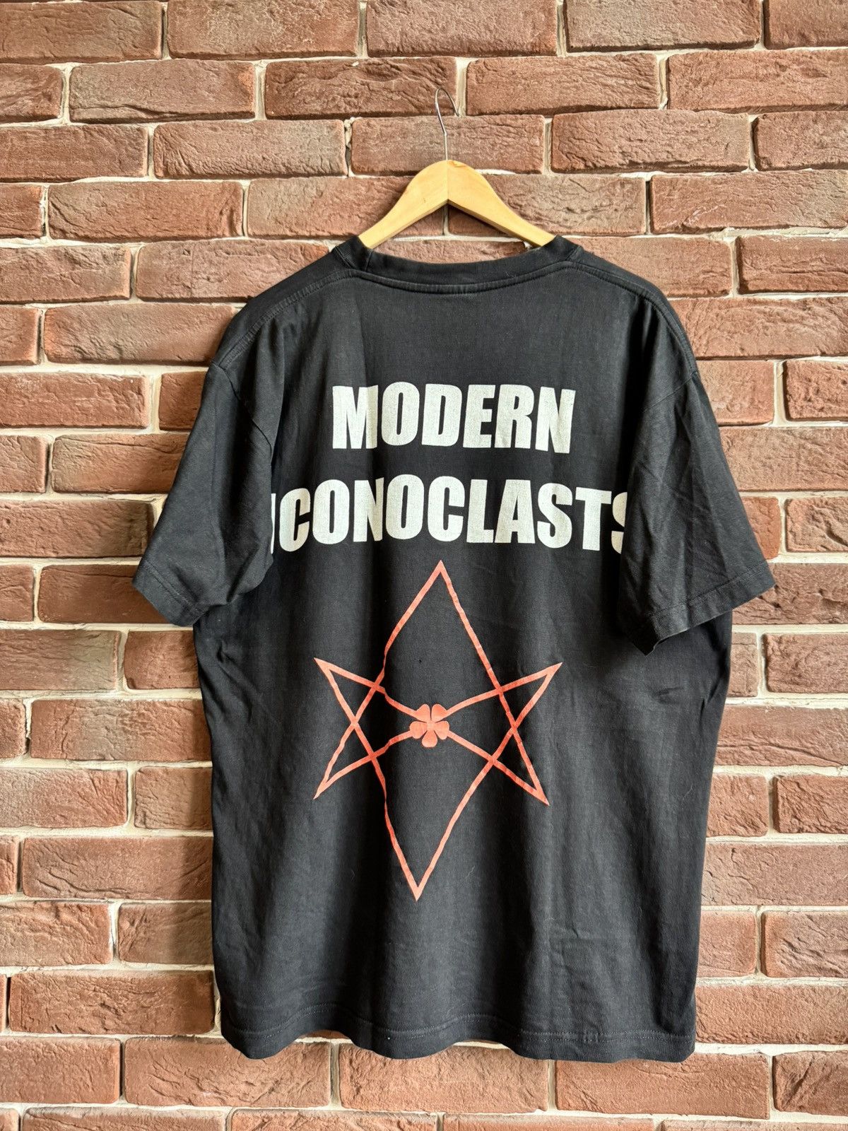 Band Tees Rare Vintage 00s Behemoth Thelema.6 Black Metal Band Tshirt Size US XL / EU 56 / 4 - 2 Thumbnail