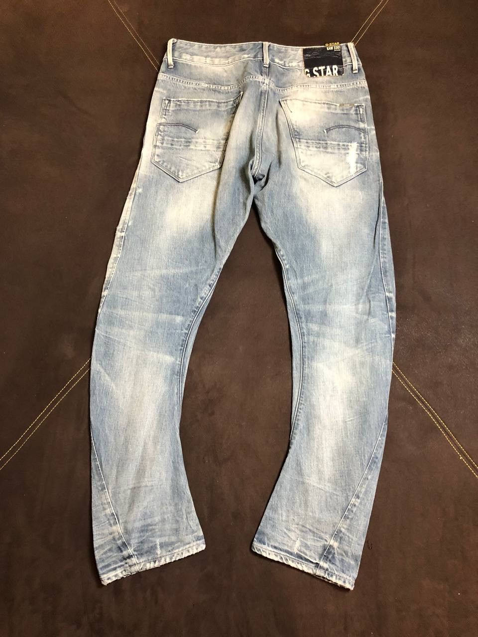 G-Star G-Star Raw Jeans Mens 3D Slim Button Fly Moto Denim Size US 29 - 21 Thumbnail