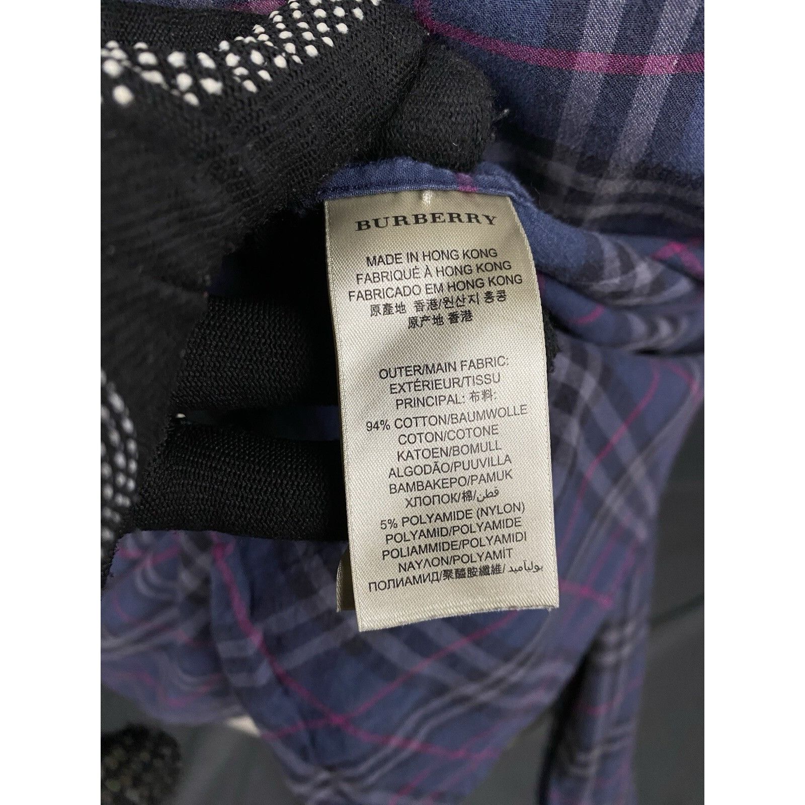 Burberry Burberry Nova Check Men's Blue Purple Checked Longsleeve Shi Size US S / EU 44-46 / 1 - 11 Thumbnail