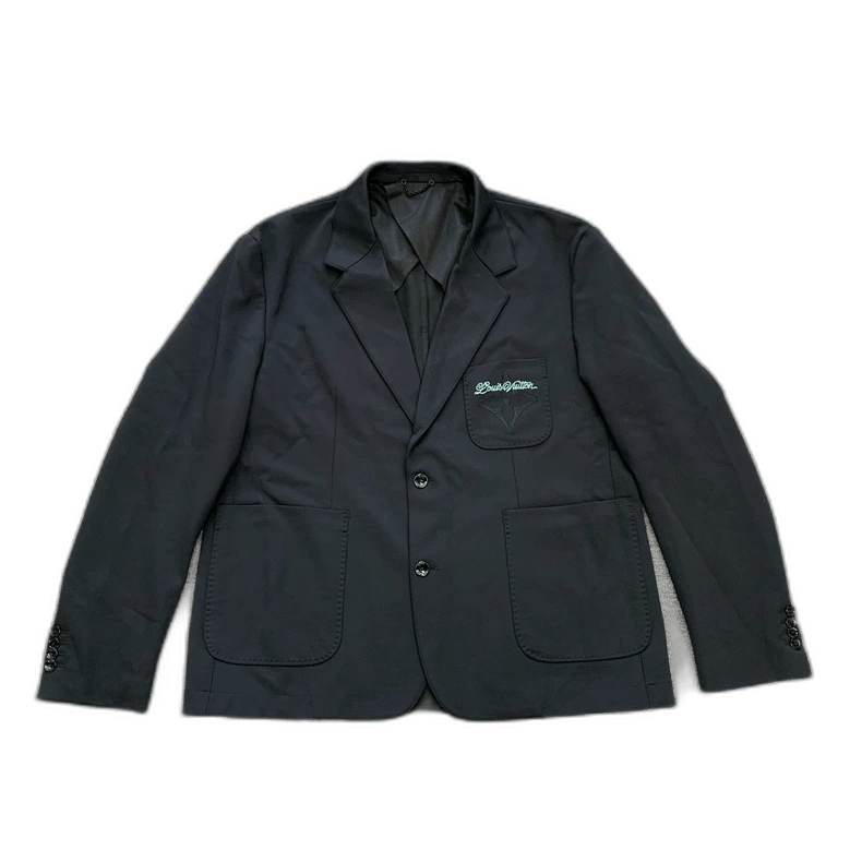 Louis Vuitton Black Embroidered Logo Suit Jacket-2506 Size US XXL / EU 58 / 5 - 1 Thumbnail