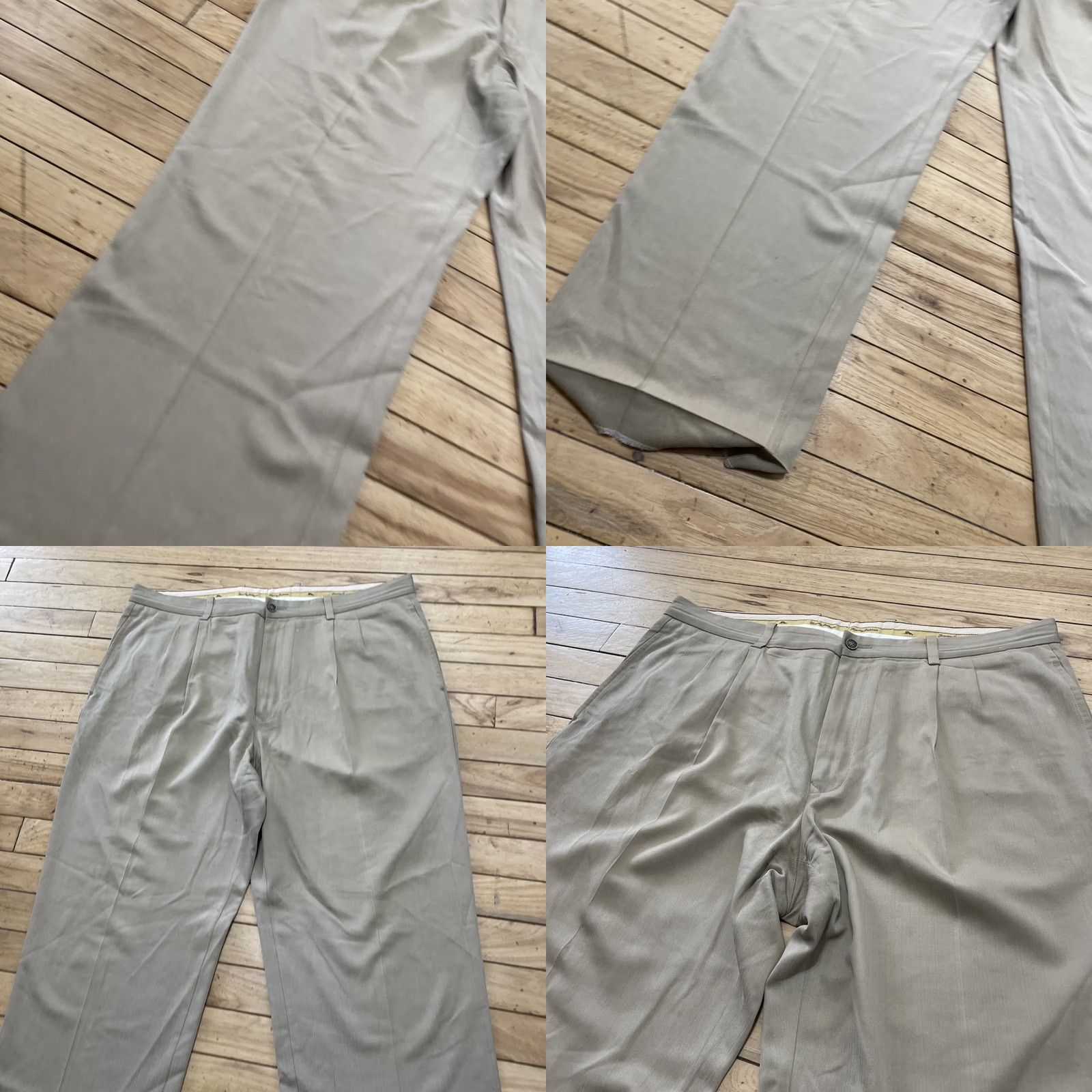 Tommy Bahama Tommy Bahama Pants Men 38x32 Silk Sand Pleat High Relax Trouser Grunge Size US 38 / EU 54 - 11 Thumbnail