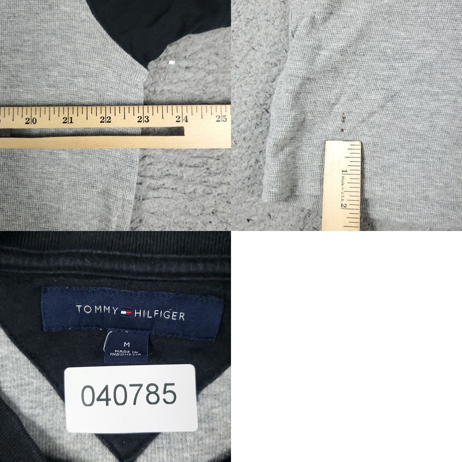 Tommy Hilfiger Tommy Hilfiger T-Shirt Men M Gray Short Sleeve Crew Neck Cotton Logo Casual Size US M / EU 48-50 / 2 - 8 Thumbnail