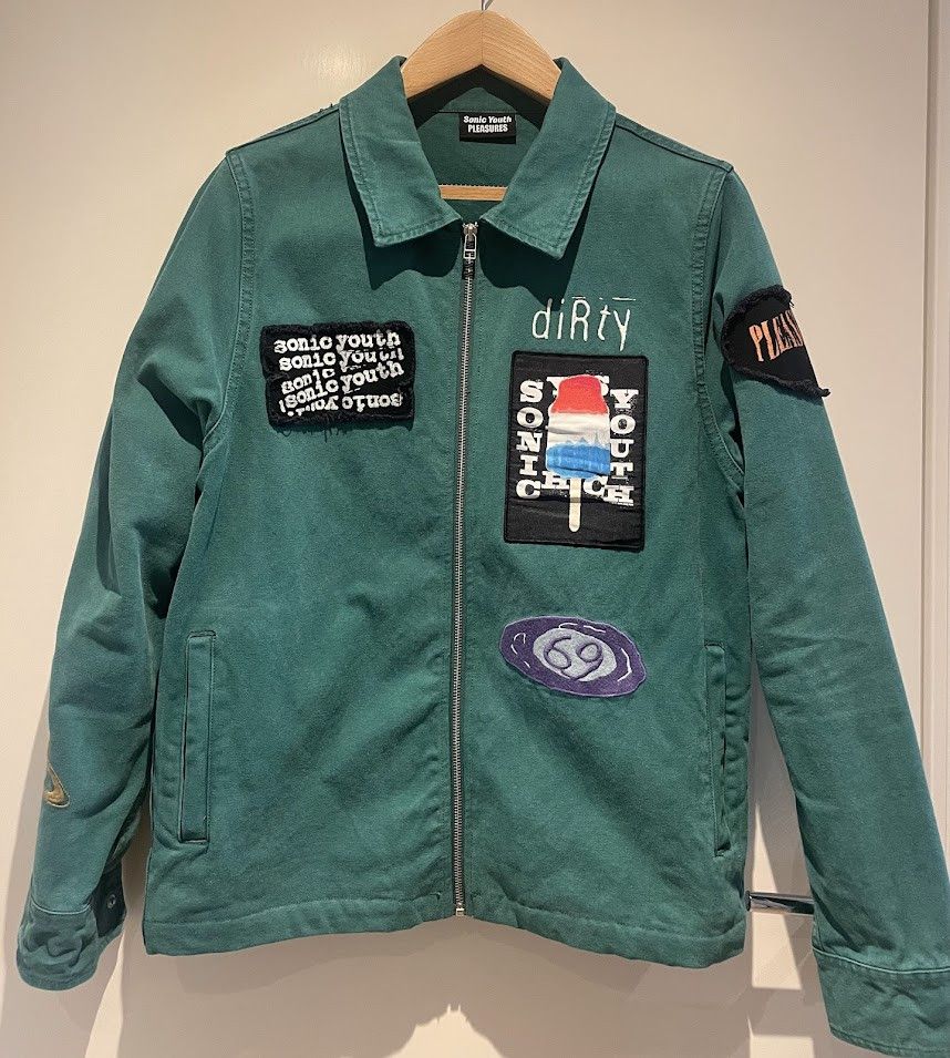 Pleasures Pleasures x Sonic Youth Patchwork Jacket Green - Size M Size US M / EU 48-50 / 2 - 1 Thumbnail