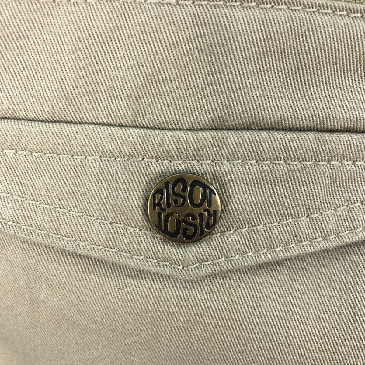Japanese Brand Vintage 2000s Risot Rhinestone Low Rise Flare Bushpants Size 31" - 8 Thumbnail