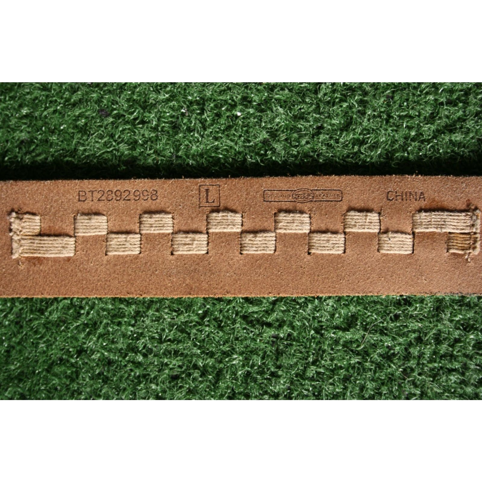 Fossil FOSSIL Belt Women's L Leather Multicolor Stitched Grommet Laser Cut Patchwork Sz. L Size ONE SIZE - 8 Thumbnail