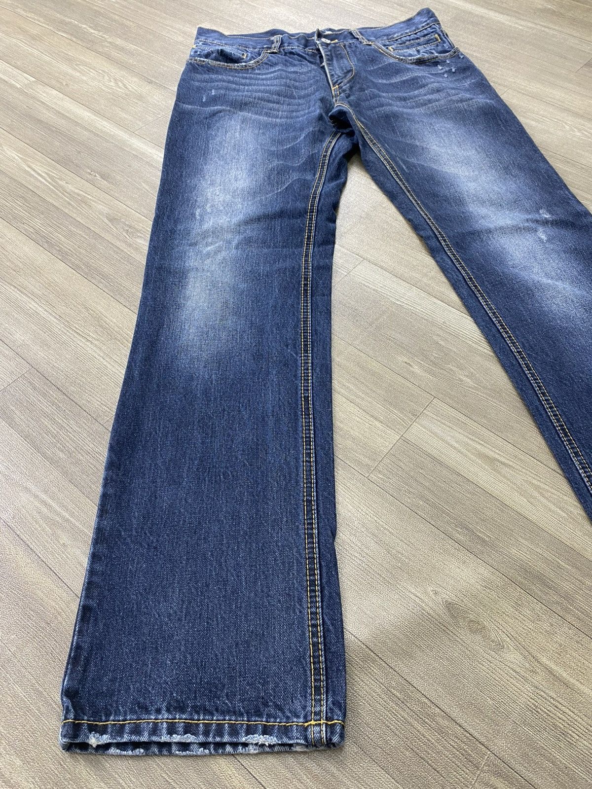 Dolce & Gabbana 2000s Dolce Gabbana Distressed Faded Straight Jeans Luxury Size US 34 / EU 50 - 3 Thumbnail