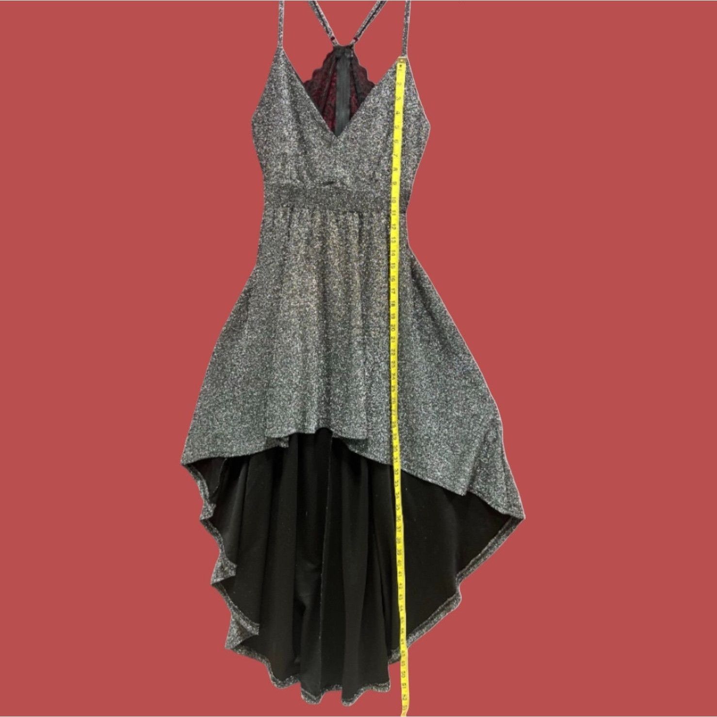 rue21 Rue 21 - Women's Sparkly Sleeveless High Low Hem Ruffle Dres Size S / US 4 / IT 40 - 6 Thumbnail