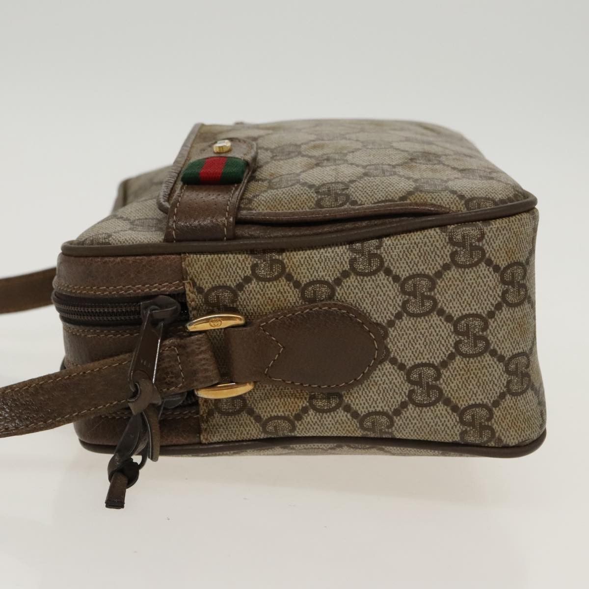 Gucci GUCCI GG Supreme Web Sherry Line Shoulder Bag Pvc Beige 93 Size ONE SIZE - 4 Thumbnail