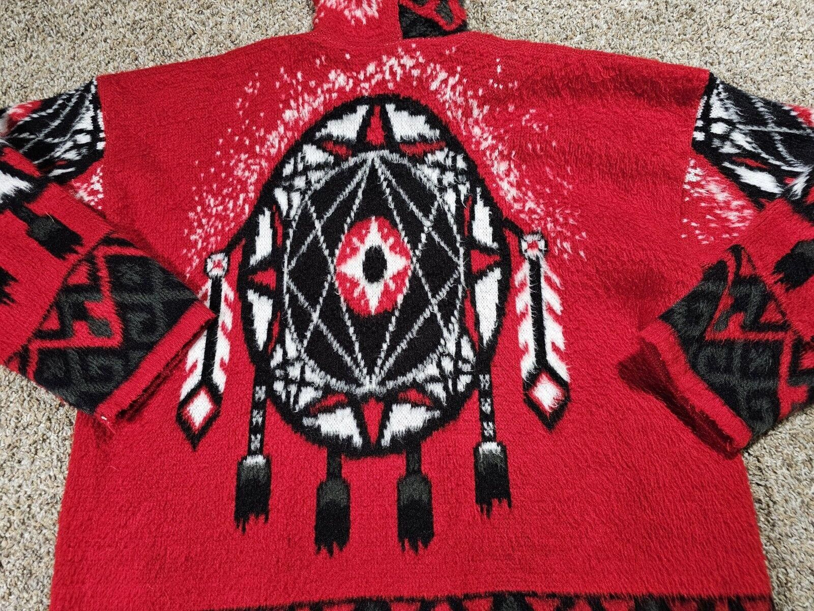 Designer Galeria Peguche HUASI wool Hood Fullzip Handmade sweater L Size US L / EU 52-54 / 3 - 10 Thumbnail