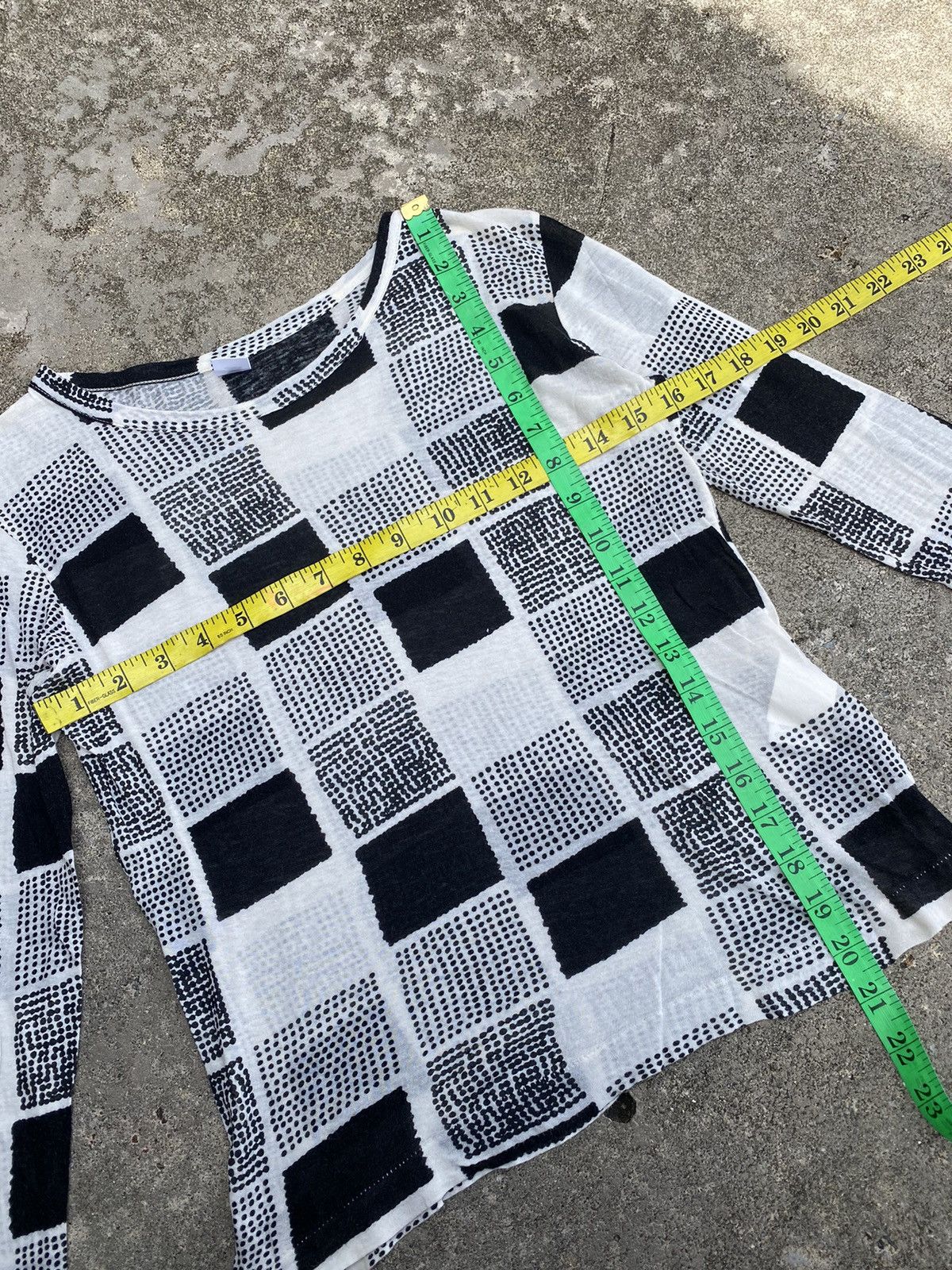 Yohji Yamamoto Y's Women Black & White Longsleeve Size M / US 6-8 / IT 42-44 - 7 Thumbnail