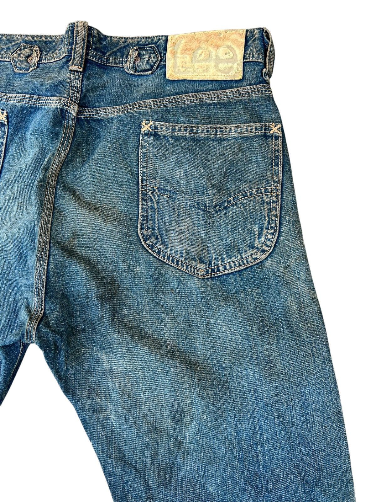 Lee Vintage 90s Lee Cowboy Mud Denim Selvedge Jeans Size US 33 - 19 Thumbnail
